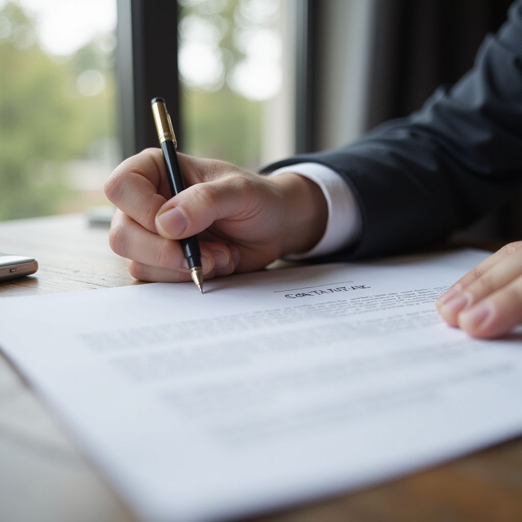 Firma de contrato legal